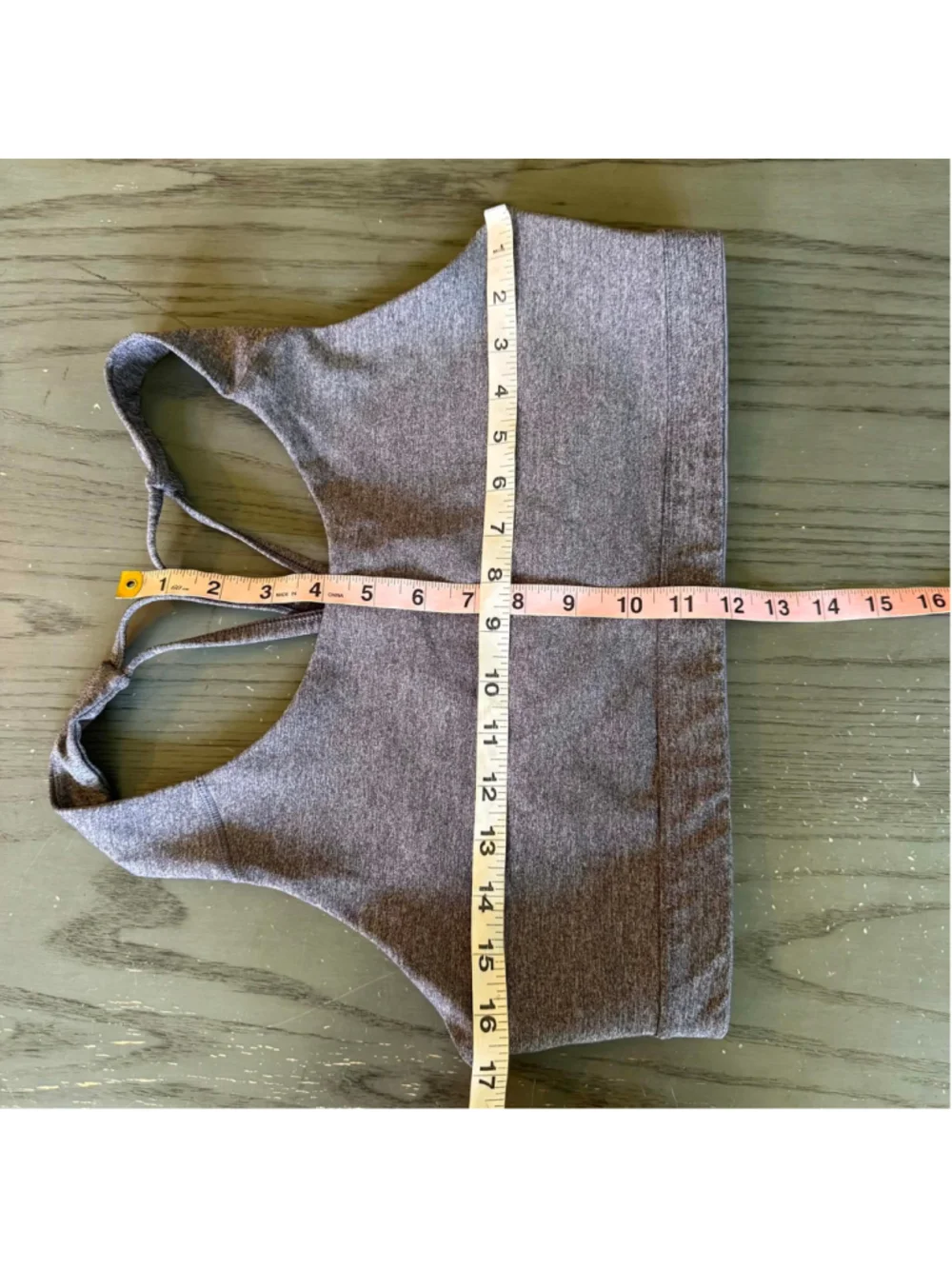 Old Navy Active Sports Bra Wireless Strappy Size XL Grey